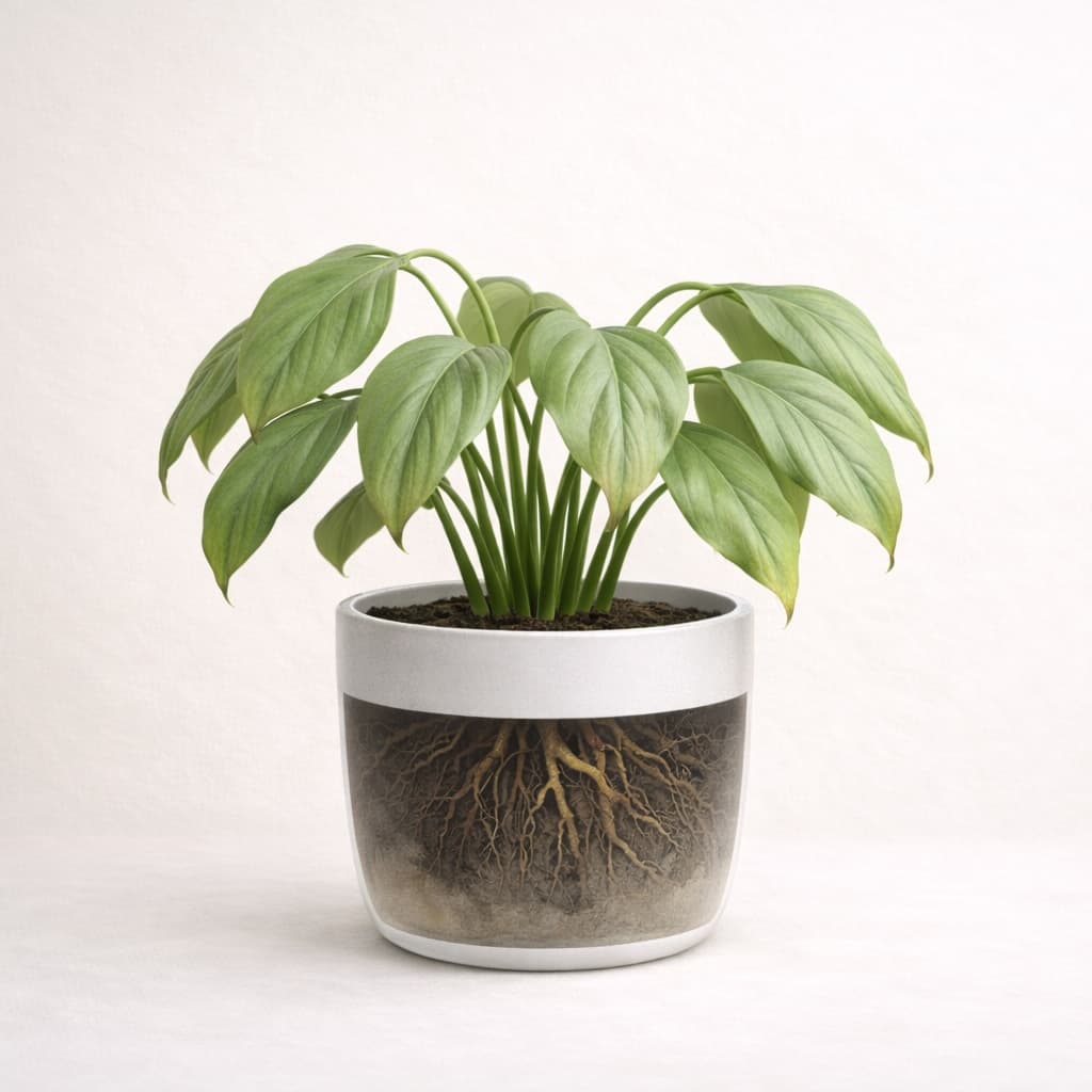 Potted plant: what to do when you see root rot — Potted plant, root rot